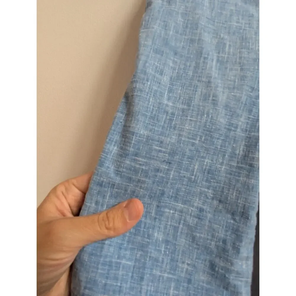 Vtg Healthtex 70s Suit 3-4T Blue Chambray Flare Pants
